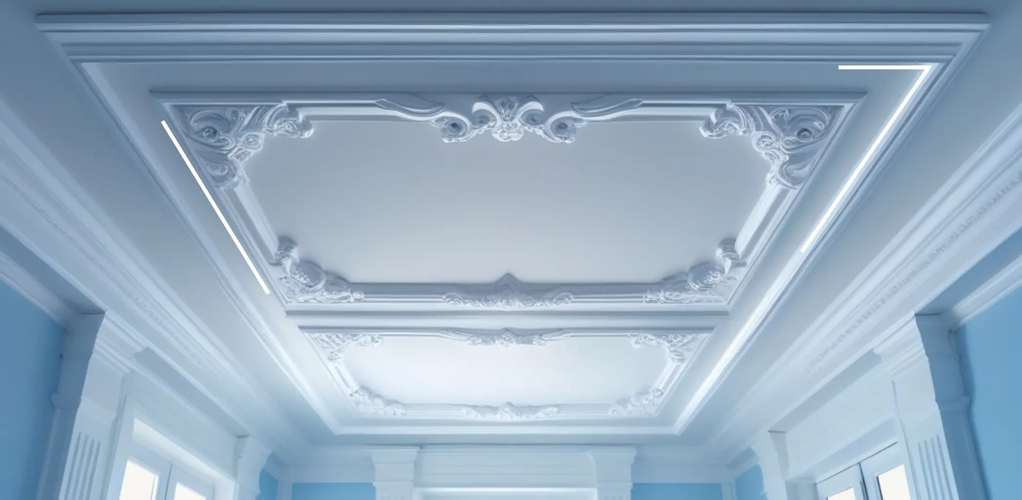 Как правильно резать потолочный плинтус